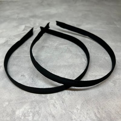 Обідок для волосся (металевий), ширина 1,2 см, чорний, шт 0440 фото